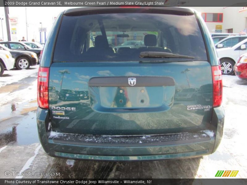 Melbourne Green Pearl / Medium Slate Gray/Light Shale 2009 Dodge Grand Caravan SE