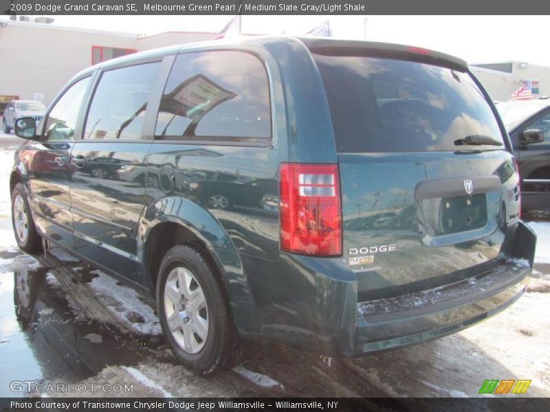 Melbourne Green Pearl / Medium Slate Gray/Light Shale 2009 Dodge Grand Caravan SE