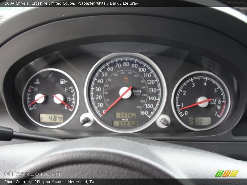 Alabaster White / Dark Slate Gray 2004 Chrysler Crossfire Limited Coupe