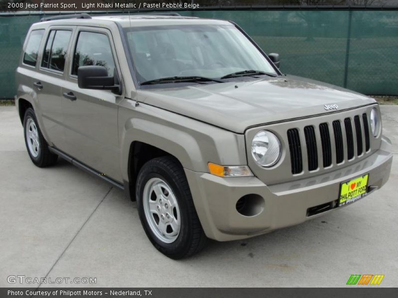 Light Khaki Metallic / Pastel Pebble Beige 2008 Jeep Patriot Sport