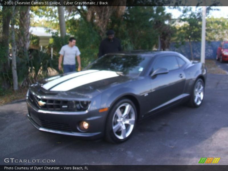 Cyber Gray Metallic / Black 2010 Chevrolet Camaro SS Coupe