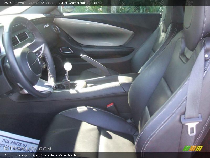 Cyber Gray Metallic / Black 2010 Chevrolet Camaro SS Coupe