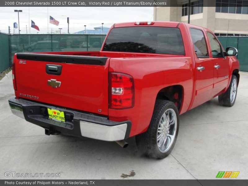 Victory Red / Light Titanium/Ebony Accents 2008 Chevrolet Silverado 1500 LT Crew Cab