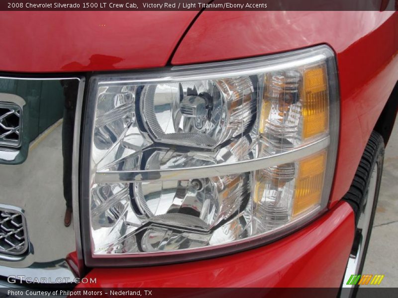 Victory Red / Light Titanium/Ebony Accents 2008 Chevrolet Silverado 1500 LT Crew Cab