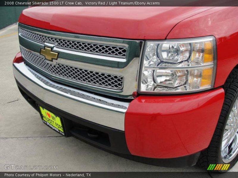 Victory Red / Light Titanium/Ebony Accents 2008 Chevrolet Silverado 1500 LT Crew Cab