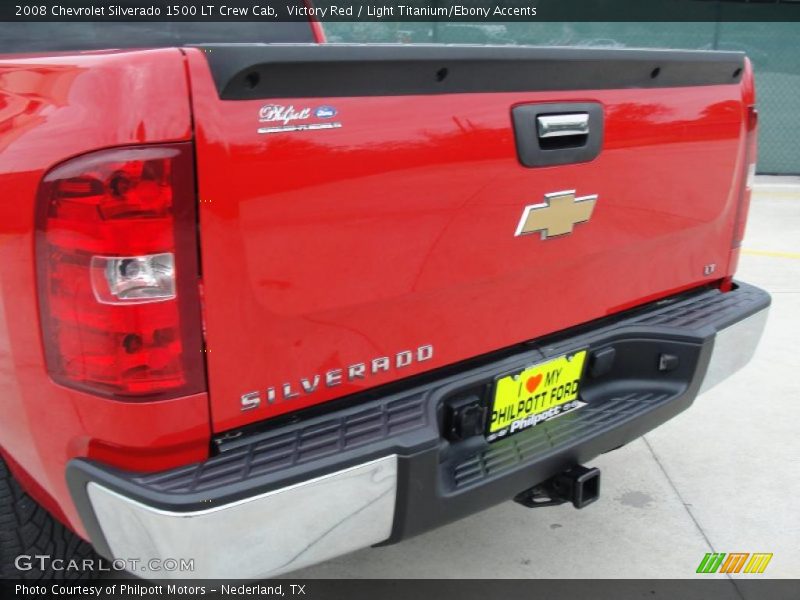 Victory Red / Light Titanium/Ebony Accents 2008 Chevrolet Silverado 1500 LT Crew Cab