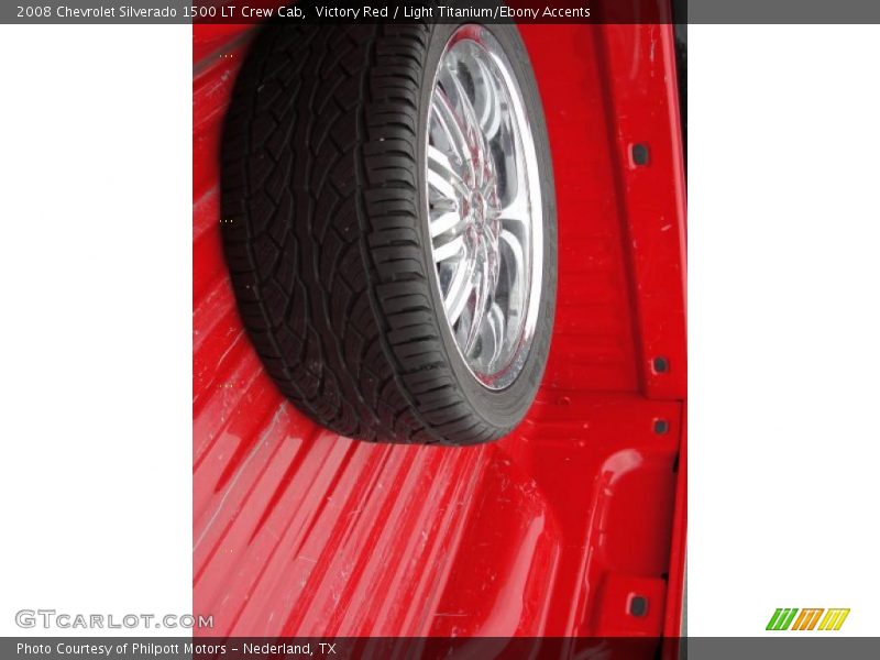 Victory Red / Light Titanium/Ebony Accents 2008 Chevrolet Silverado 1500 LT Crew Cab