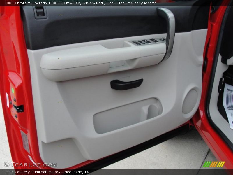Victory Red / Light Titanium/Ebony Accents 2008 Chevrolet Silverado 1500 LT Crew Cab