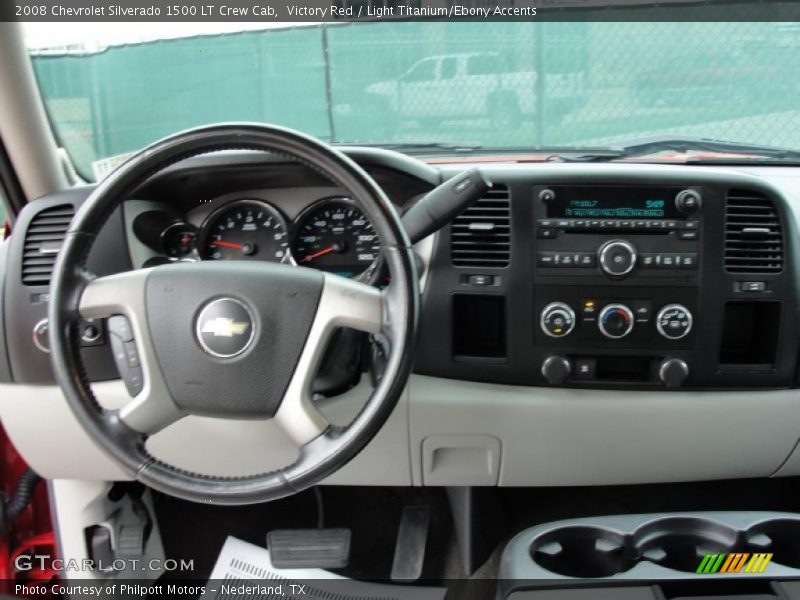 Victory Red / Light Titanium/Ebony Accents 2008 Chevrolet Silverado 1500 LT Crew Cab