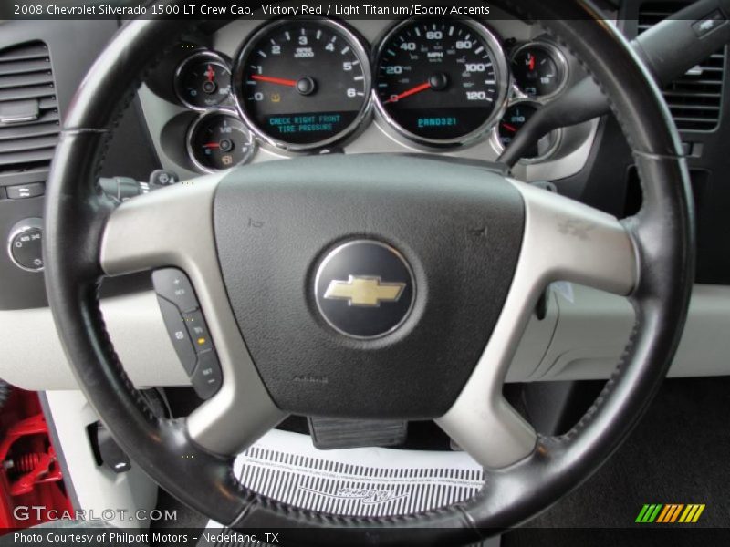 Victory Red / Light Titanium/Ebony Accents 2008 Chevrolet Silverado 1500 LT Crew Cab