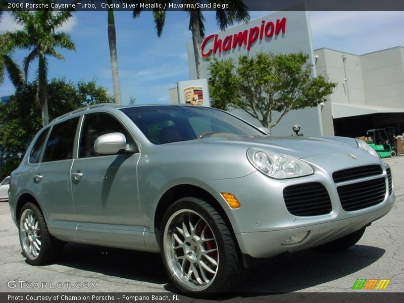 Crystal Silver Metallic / Havanna/Sand Beige 2006 Porsche Cayenne Turbo