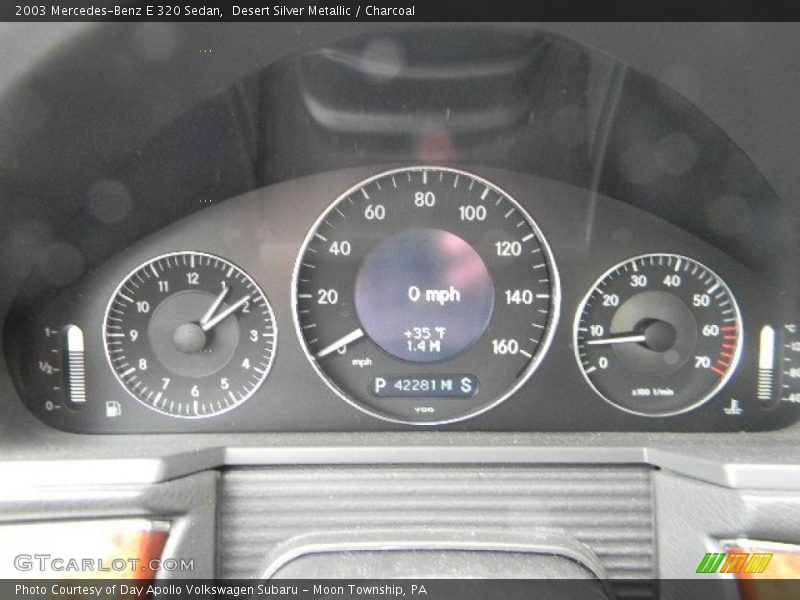 Desert Silver Metallic / Charcoal 2003 Mercedes-Benz E 320 Sedan