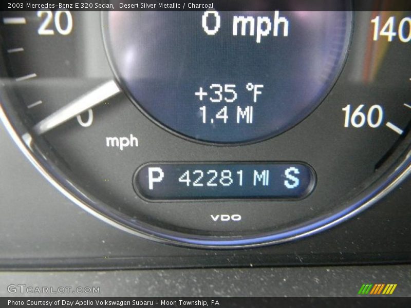 Desert Silver Metallic / Charcoal 2003 Mercedes-Benz E 320 Sedan