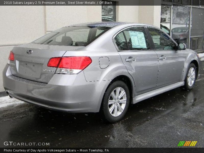 Steel Silver Metallic / Off Black 2010 Subaru Legacy 2.5i Premium Sedan