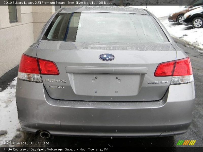Steel Silver Metallic / Off Black 2010 Subaru Legacy 2.5i Premium Sedan