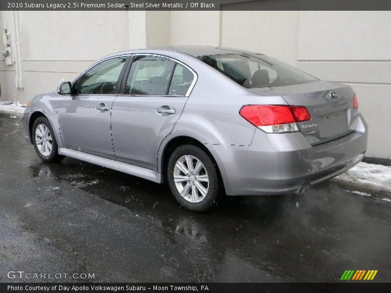 Steel Silver Metallic / Off Black 2010 Subaru Legacy 2.5i Premium Sedan