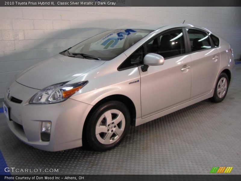 Classic Silver Metallic / Dark Gray 2010 Toyota Prius Hybrid III