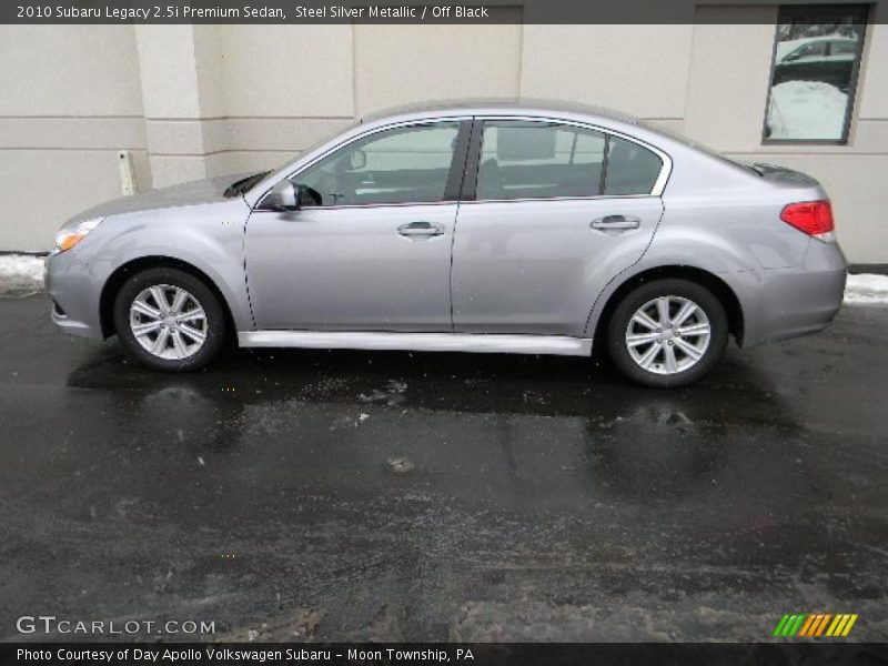 Steel Silver Metallic / Off Black 2010 Subaru Legacy 2.5i Premium Sedan