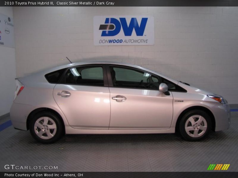 Classic Silver Metallic / Dark Gray 2010 Toyota Prius Hybrid III