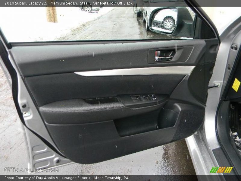 Steel Silver Metallic / Off Black 2010 Subaru Legacy 2.5i Premium Sedan