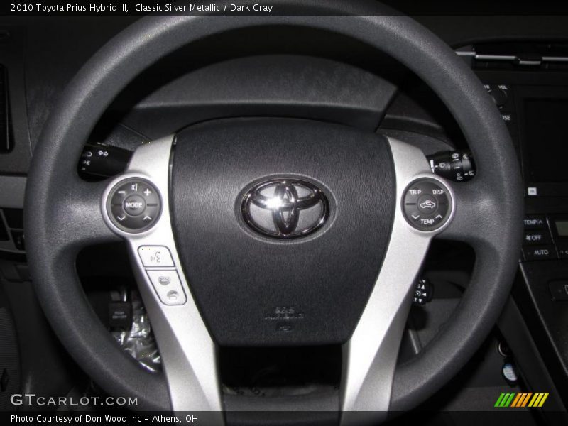 Classic Silver Metallic / Dark Gray 2010 Toyota Prius Hybrid III