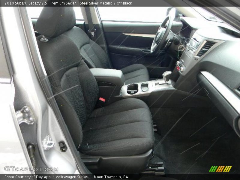 Steel Silver Metallic / Off Black 2010 Subaru Legacy 2.5i Premium Sedan