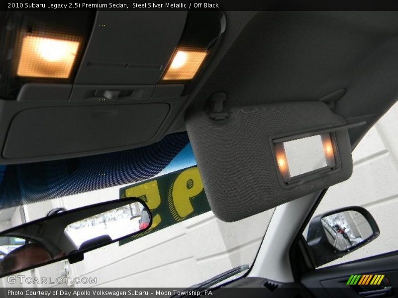 Steel Silver Metallic / Off Black 2010 Subaru Legacy 2.5i Premium Sedan