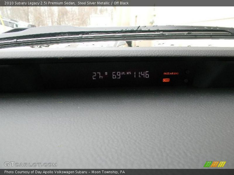 Steel Silver Metallic / Off Black 2010 Subaru Legacy 2.5i Premium Sedan