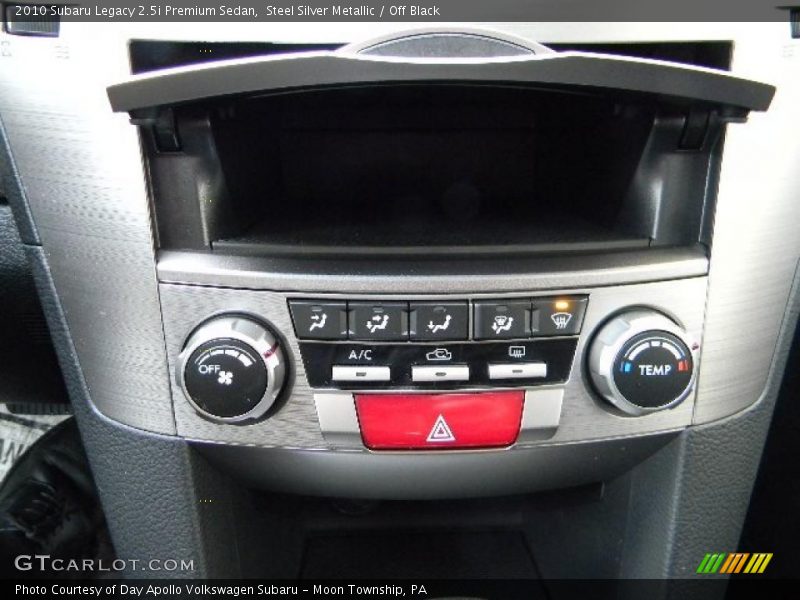 Steel Silver Metallic / Off Black 2010 Subaru Legacy 2.5i Premium Sedan