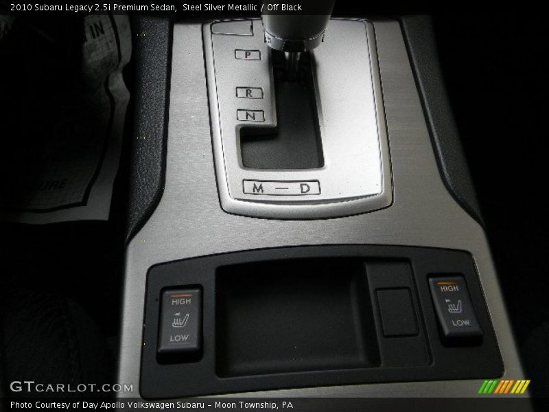 Steel Silver Metallic / Off Black 2010 Subaru Legacy 2.5i Premium Sedan