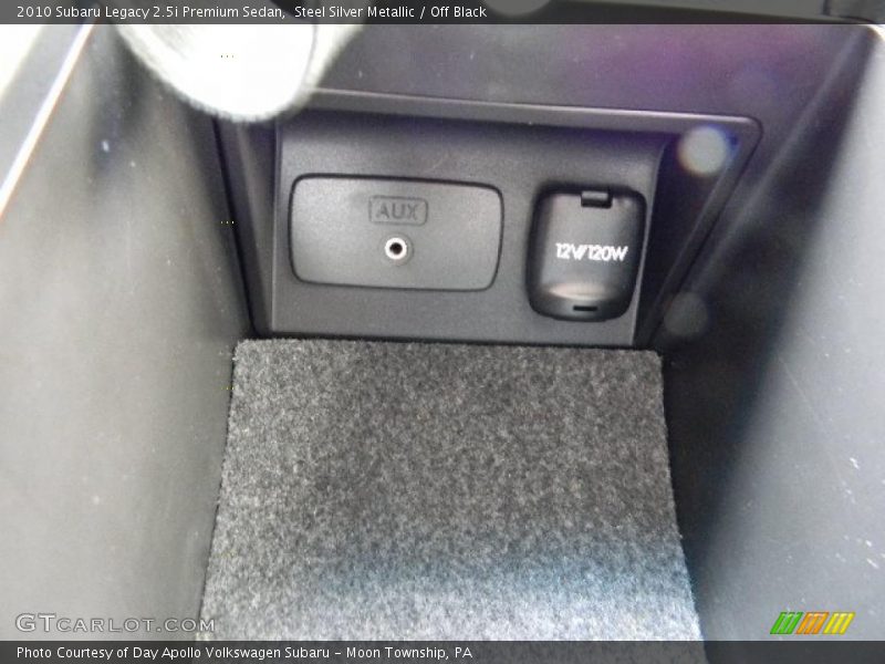 Steel Silver Metallic / Off Black 2010 Subaru Legacy 2.5i Premium Sedan