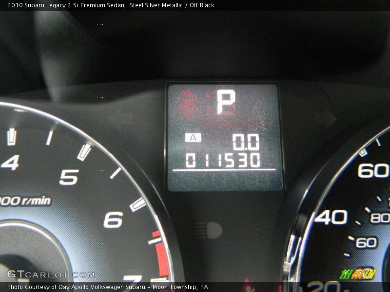 Steel Silver Metallic / Off Black 2010 Subaru Legacy 2.5i Premium Sedan