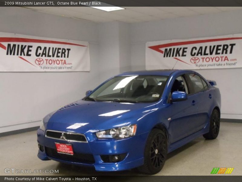 Octane Blue Pearl / Black 2009 Mitsubishi Lancer GTS
