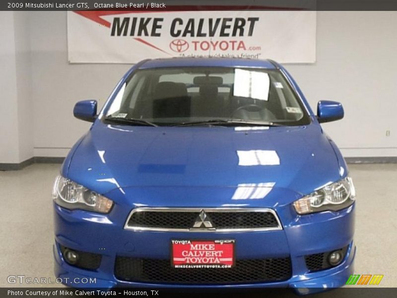 Octane Blue Pearl / Black 2009 Mitsubishi Lancer GTS