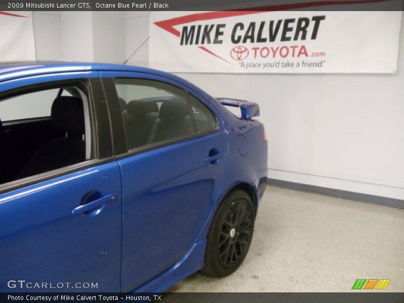 Octane Blue Pearl / Black 2009 Mitsubishi Lancer GTS