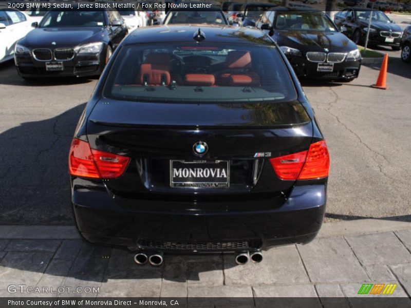 Jerez Black Metallic / Fox Red Novillo Leather 2009 BMW M3 Sedan