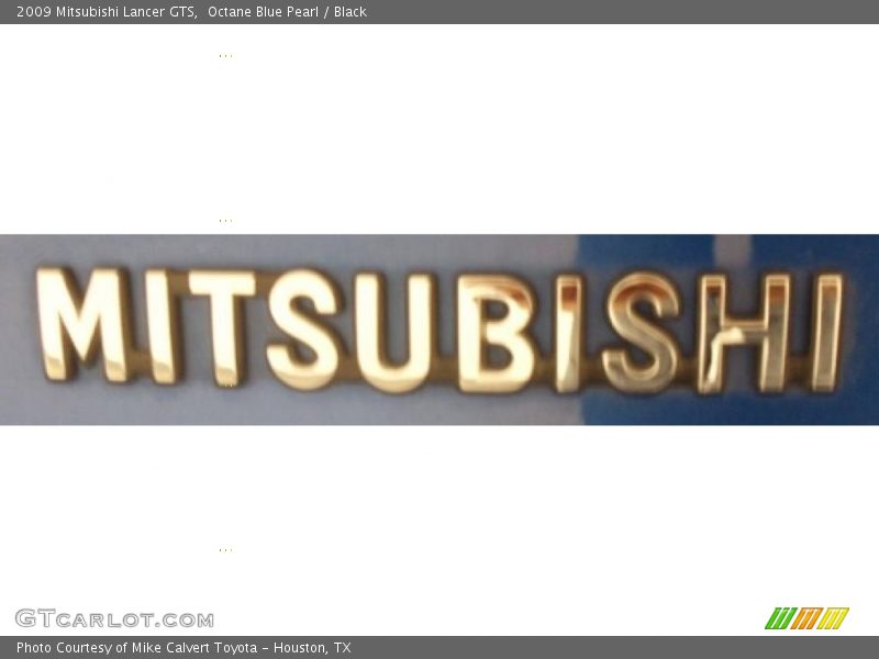 Octane Blue Pearl / Black 2009 Mitsubishi Lancer GTS