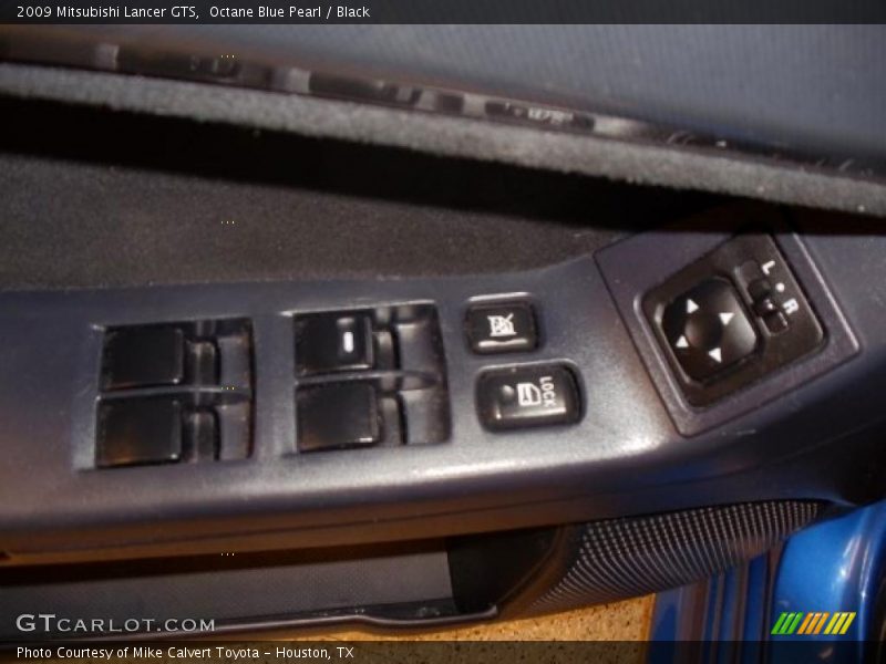 Octane Blue Pearl / Black 2009 Mitsubishi Lancer GTS