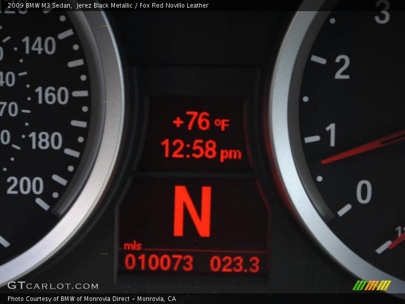 Jerez Black Metallic / Fox Red Novillo Leather 2009 BMW M3 Sedan