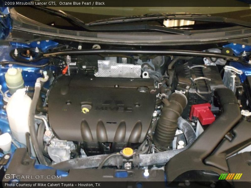 Octane Blue Pearl / Black 2009 Mitsubishi Lancer GTS