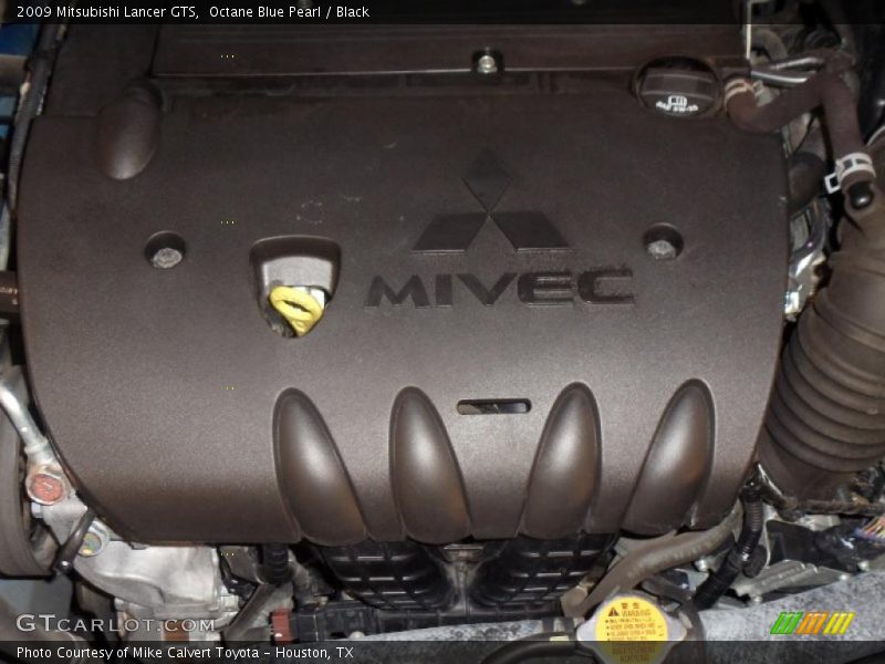 Octane Blue Pearl / Black 2009 Mitsubishi Lancer GTS