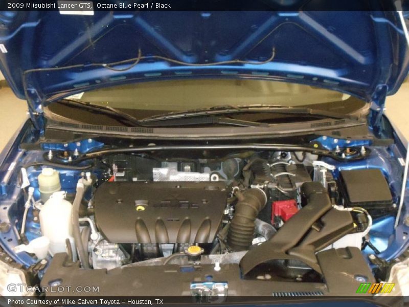 Octane Blue Pearl / Black 2009 Mitsubishi Lancer GTS