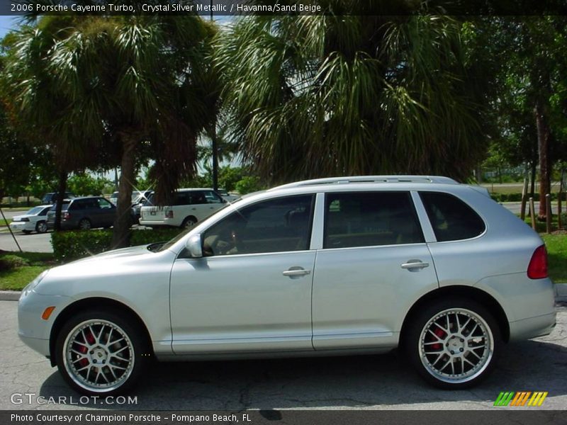 Crystal Silver Metallic / Havanna/Sand Beige 2006 Porsche Cayenne Turbo