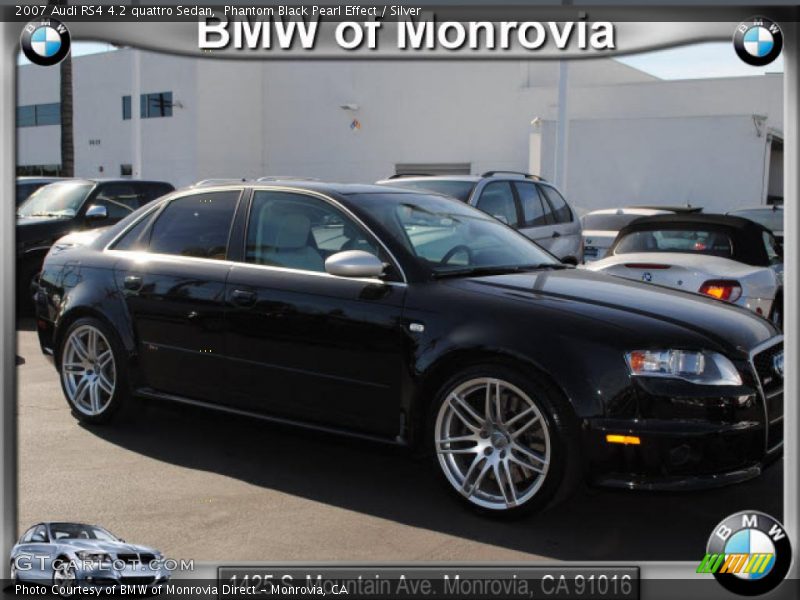 Phantom Black Pearl Effect / Silver 2007 Audi RS4 4.2 quattro Sedan