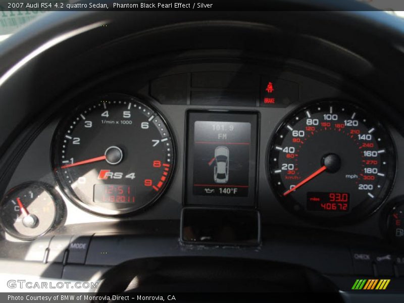 2007 RS4 4.2 quattro Sedan 4.2 quattro Sedan Gauges