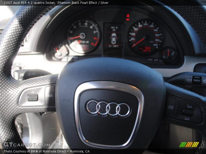 Phantom Black Pearl Effect / Silver 2007 Audi RS4 4.2 quattro Sedan
