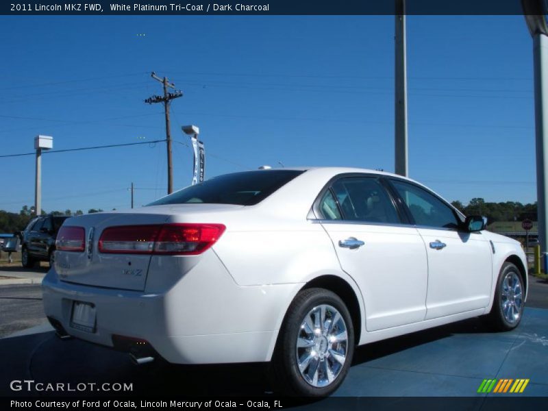 White Platinum Tri-Coat / Dark Charcoal 2011 Lincoln MKZ FWD