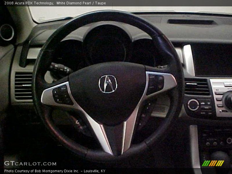 White Diamond Pearl / Taupe 2008 Acura RDX Technology