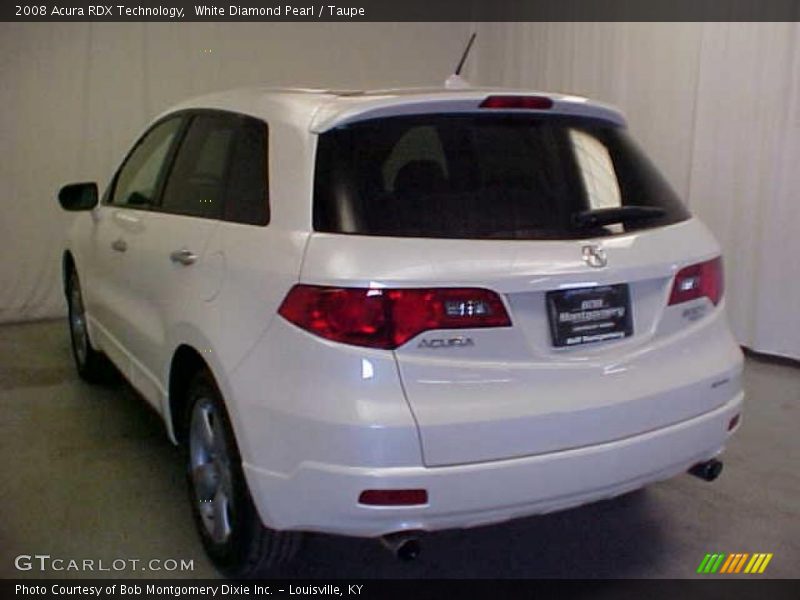 White Diamond Pearl / Taupe 2008 Acura RDX Technology