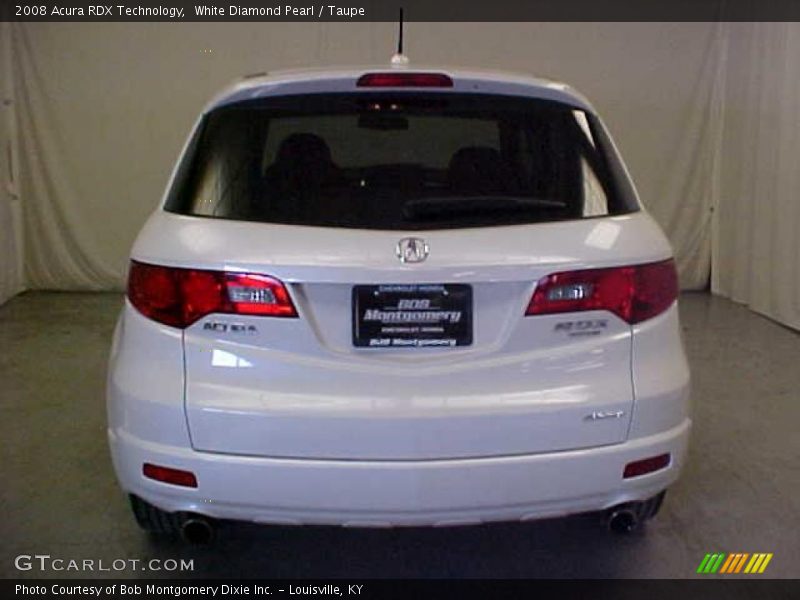 White Diamond Pearl / Taupe 2008 Acura RDX Technology